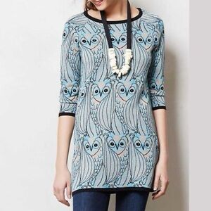 HWR + Anthropologie | Monogram Owl Sweater Tunic
